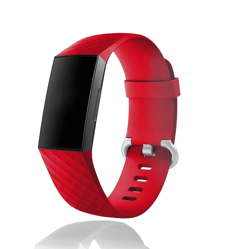 Ремешок силиконовый для смарт-часов Fitbit Charge 3 13 цветов | Электроника