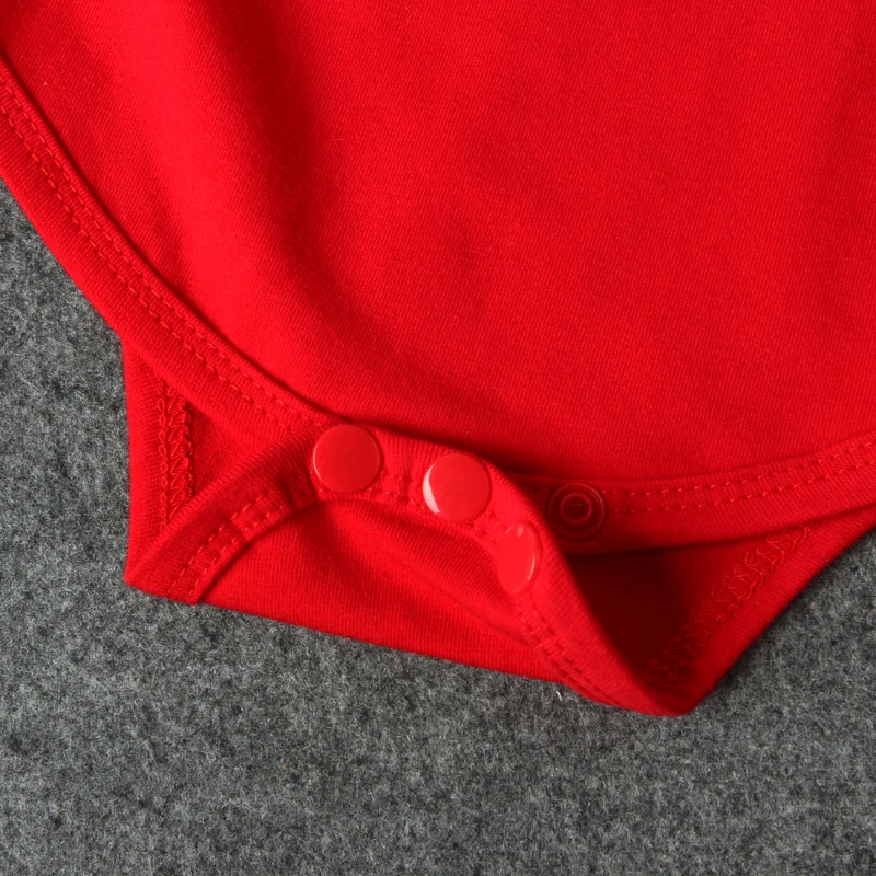 Летняя одежда красного цвета для новорожденных 2017 г. комбинезоны с короткими