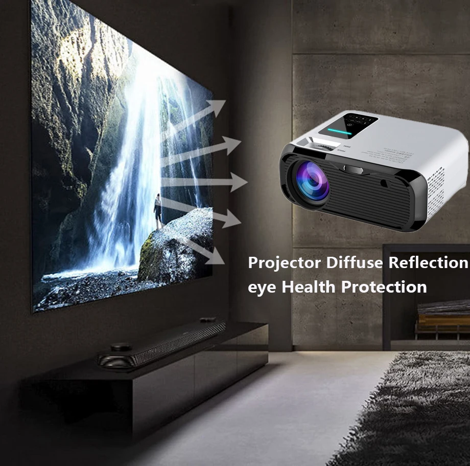 Smartldea 720P HD мини-проектор, встроенный 1280*720 3000 люмен светодиодный Видеопроектор для домашнего кинотеатра портативный видеопроектор HDMI