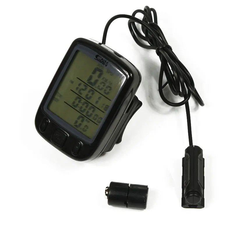 Multifunction Bicycle Computer SD 563B Waterproof LCD Display Cycling Bike Odometer Speedometer with Green Backlight Hot sale | Спорт и