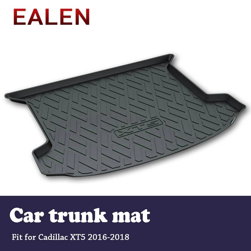 EALEN For Cadillac XT5 2016 2017 2018 Car-styling Boot Liner Waterproof Anti-slip mat Accessories 1Set Car Cargo rear trunk mat