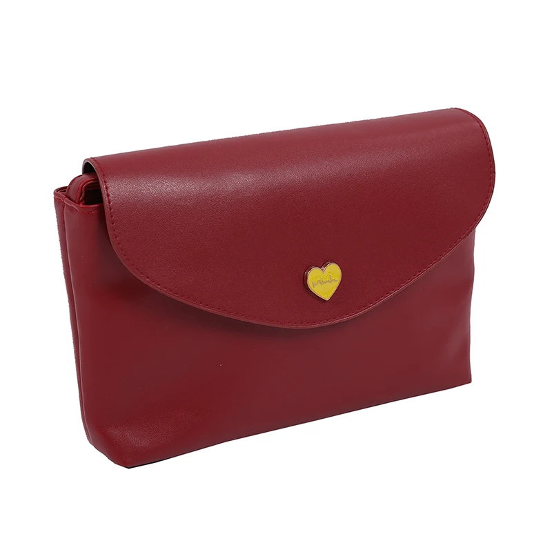Горячая Распродажа женские кожаные сумки с сердцем через плечо модные