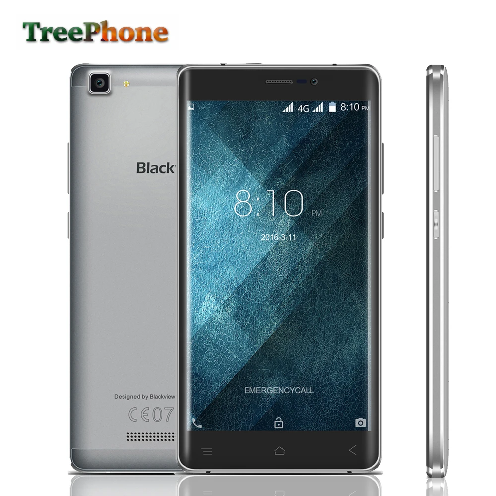 Blackview A8 Max Cell phone Android 6.0 5.5 inch HD IPS MT6737 Quad Core 64bit 4G Mobile Phone 2GB+16GB 8MP 3000mAh smartphone | Мобильные