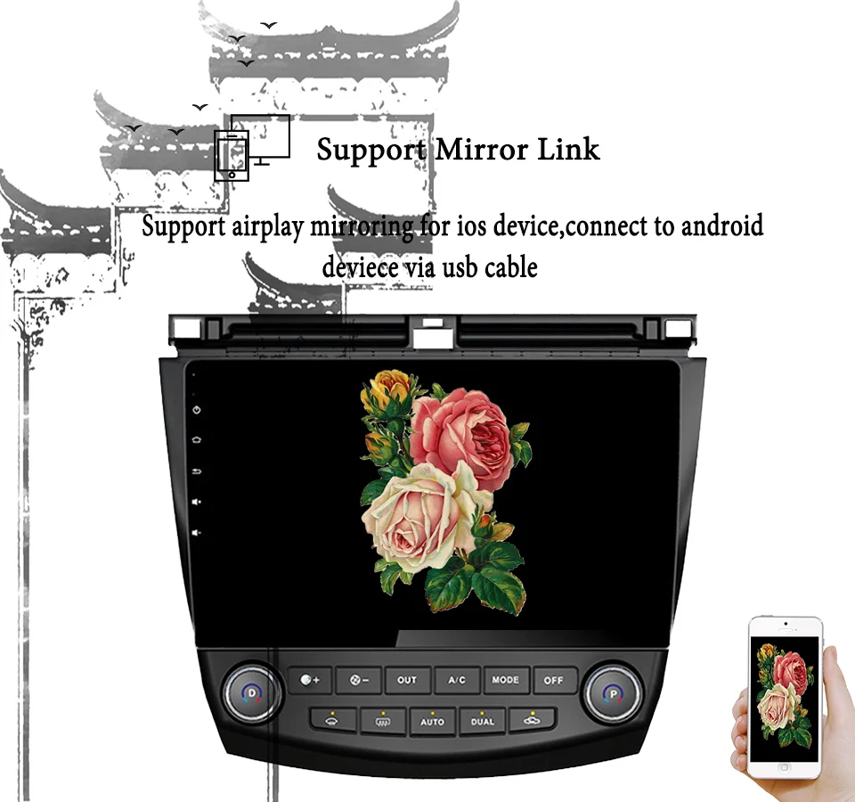 HD Android 9 0 автомобильный dvd плеер 4G + 65G для Honda Accord 7 2003 2004 2005 2006 2007 стерео радио GPS СБ