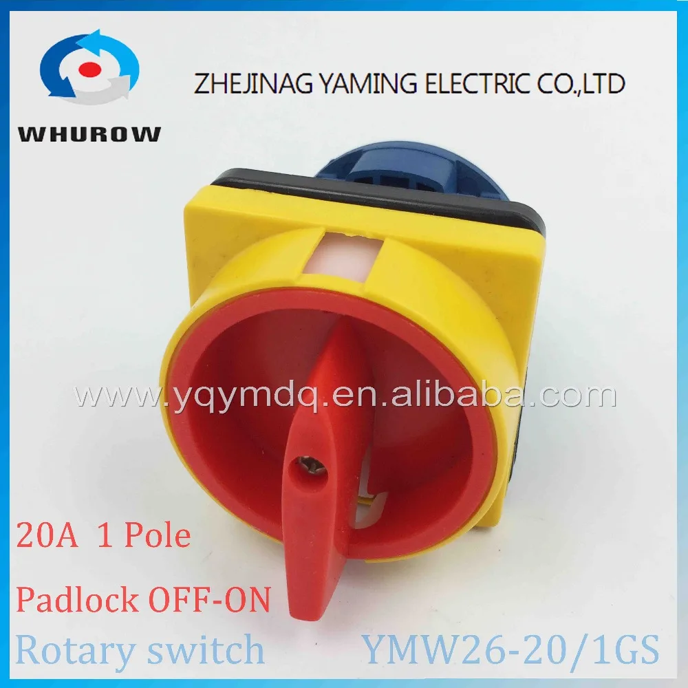 LW26 YMW26 20/1GS поворотный переключатель 2 постион Off на замок 690 В 20A 1 полюс