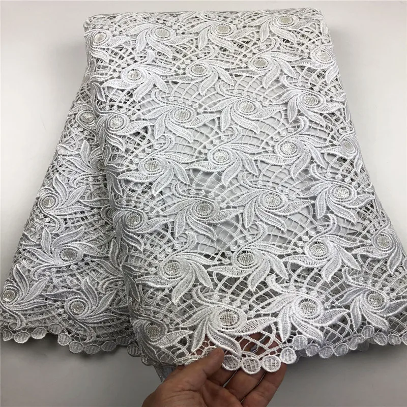 

New Design African Swiss Voile Lace Fabric High Quality ! 2019 Latest Nigerian Lace Fabric African Cord Lace CHYG1 (25)