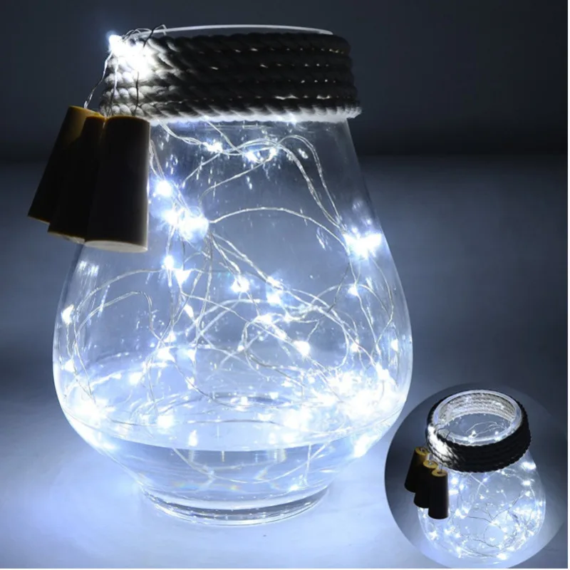 1 шт. 15 20 светодио дный led бутылка вина Натуральная пробка свет шнура DIY Фея медный