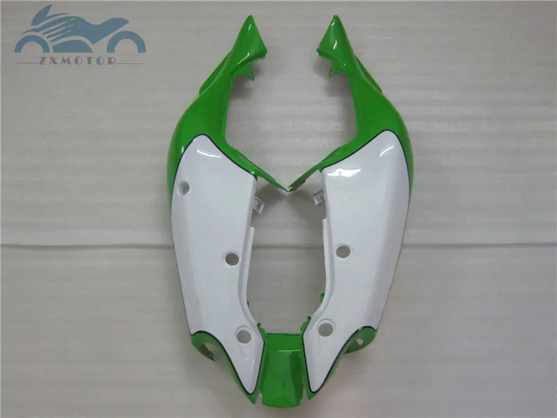 Заказывайте нужный комплект обтекателей для KAWASAKI Ninja ZX7R 1996 1997-2003 антиблокировочная система, мотоциклетные Обтекатели Кузов ZX 7R 96-03 зеленого и белого цветов