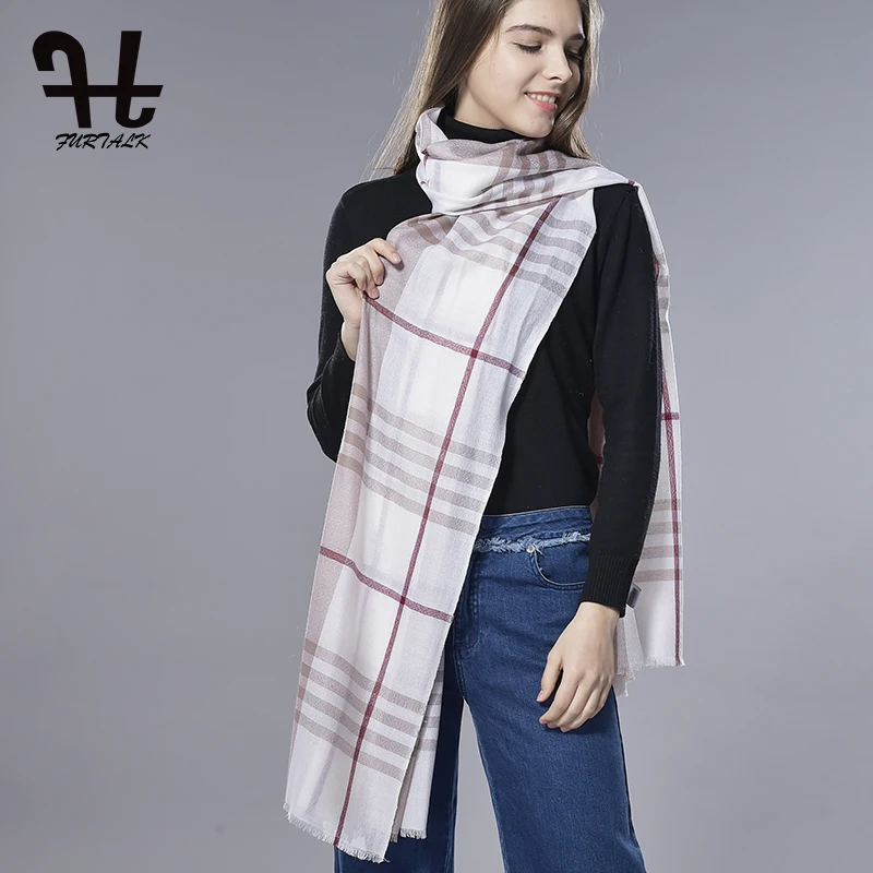 Furtalk Плед Теплые Мягкие Элегантные Кашемир Чувствовать Себя Шарф Обруча Унисекс