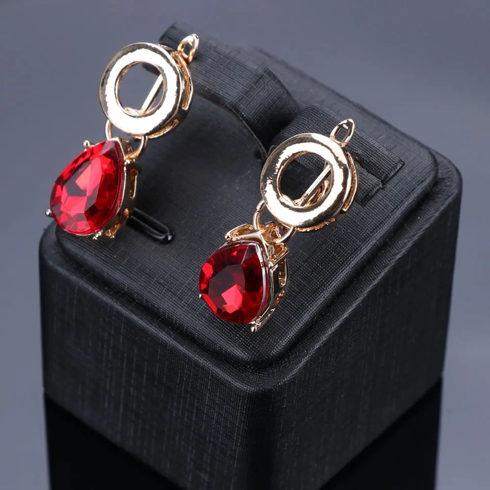 Bridal Gift Nigerian Wedding African Beads Jewelry Set Fashion Dubai Crystal Zircon Gold Color Costume Design Sets | Украшения и