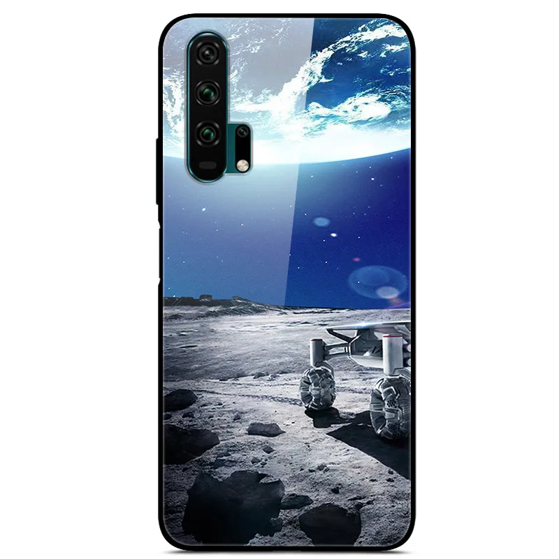 35 Закаленное стекло Чехол для Huawei Honor 20 Case Жесткий ПК Красочный чехол для Huawei Honor 20 Pro 20S Бампер чехол на телефона хонор20 20про - Цвет: 35
