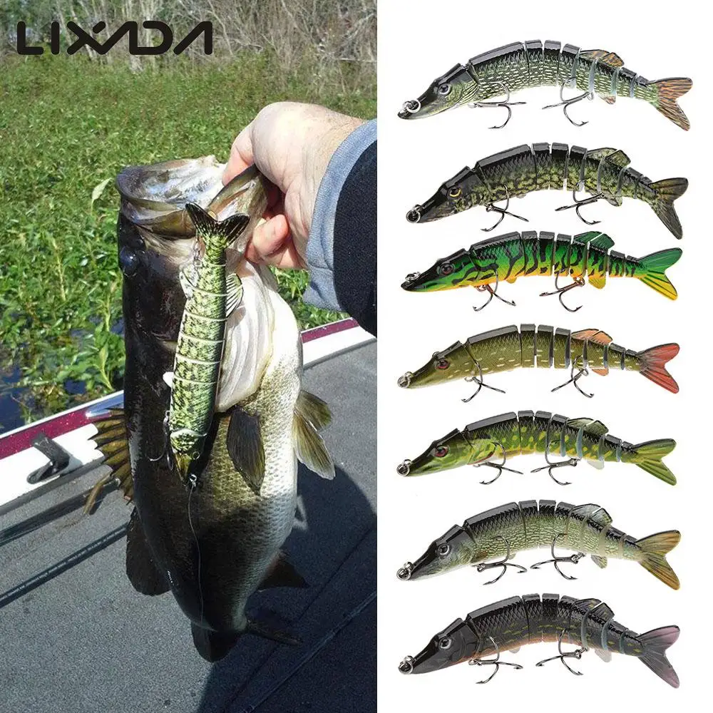 12,5 см 20 г рыбалка воблеры рыболовные приманки, наживки 9-сегмент Crankbait Swimbait морская щука рыбы искусственные приманки приманка с крючком рыболовные снасти Pesca воблер