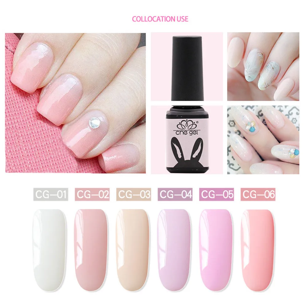 Дизайн ногтей гель 5 мл CHE Gel лак для ногтей УФ-Гель-лак био-Гели Soak Off Nail Art клочки шерсти Базовый слой геля Лаки украшения для макияжа