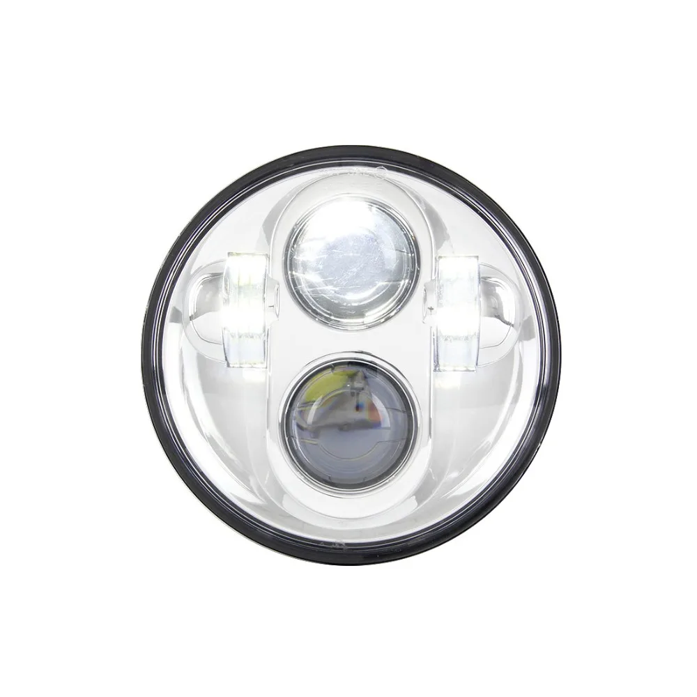 45W Chrome5-3/4 5 75 дюймовый мотопроектор светодиодный ная фара для мотоциклов |