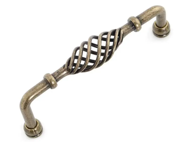 

10Pcs/ Kitchen Cabinet Drawer Pull Handle And Knob Antique Birdcage ( C:C:128MM L:145MM )