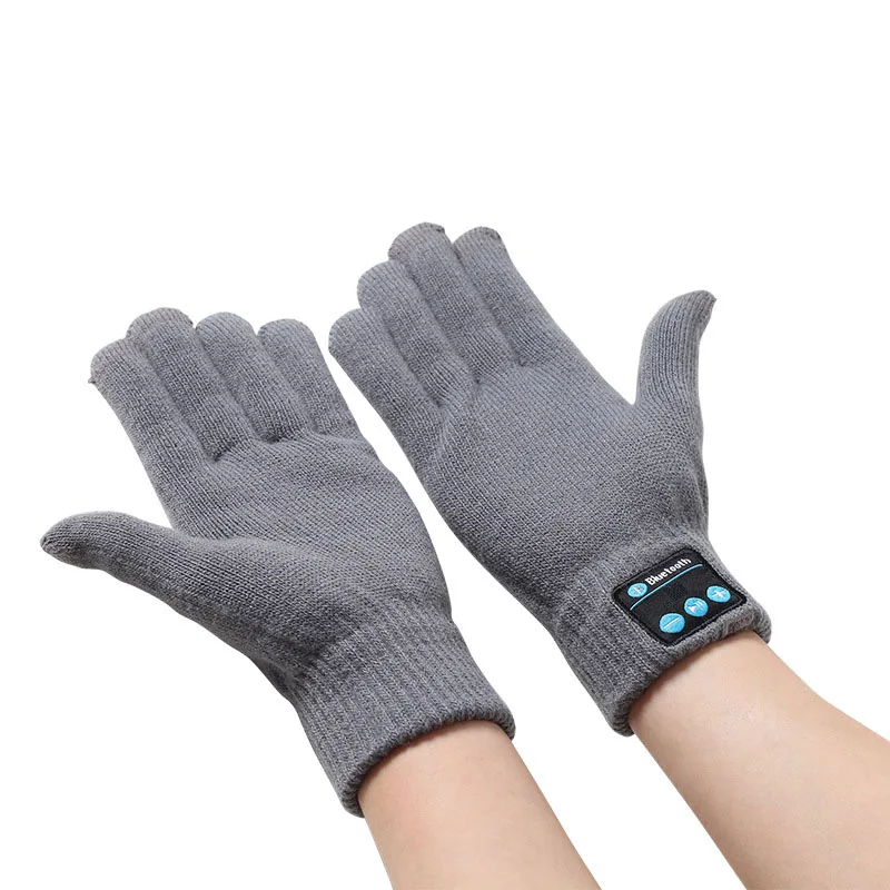 Новые Bluetooth Сенсорный экран перчатки зимние теплые вязаные с звонком