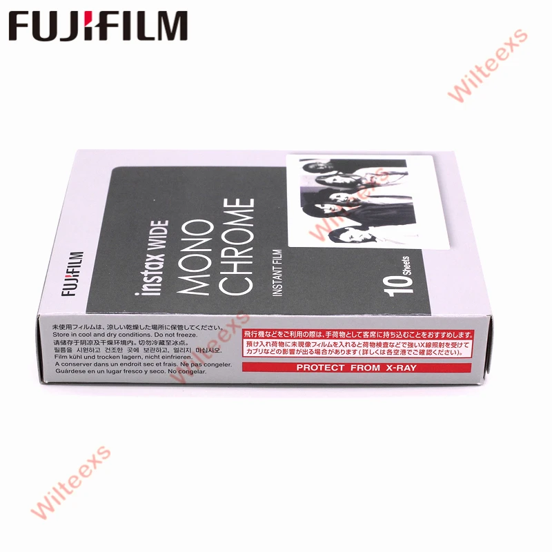 10 листов Fujifilm Instax Wide Монохромный фото-протектор для fuji 300 200 210 мгновенная камера |