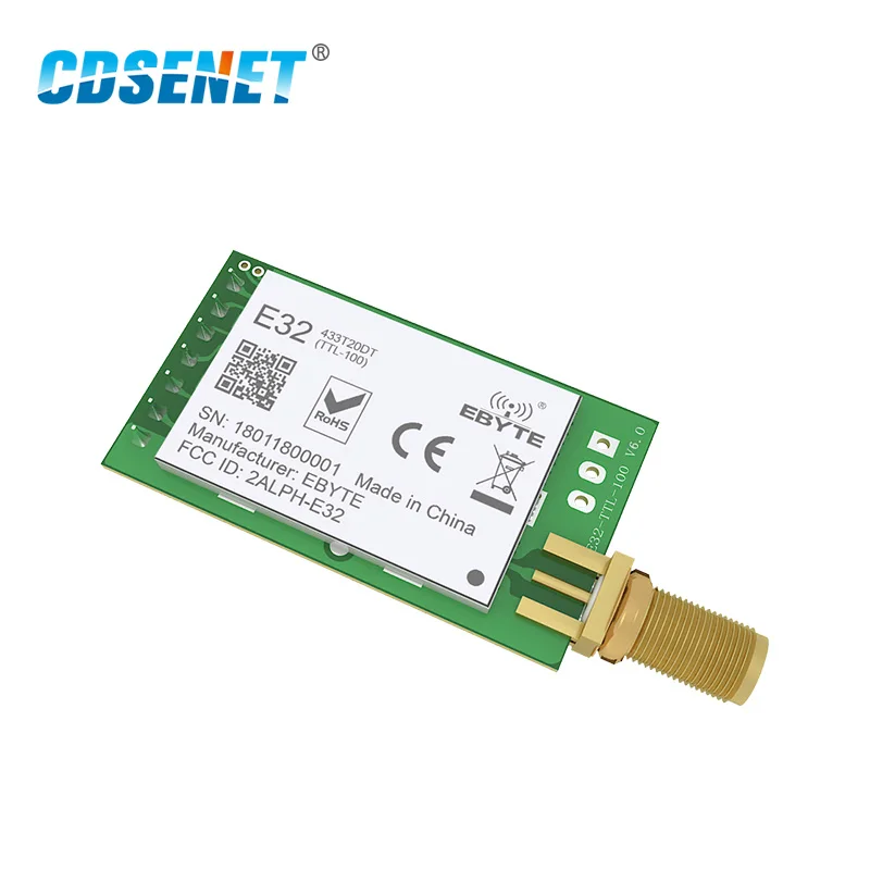 LoRa SX1278 433 МГц беспроводной радиочастотный модуль iot приемопередатчик CDSENET E32-433T20DT UART длинный диапазон 433 мгц радиочастотный передатчик приемник