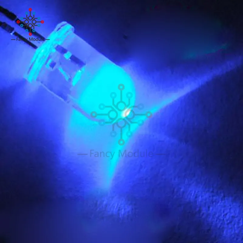 

50PCS 5mm Round Blue Water Clear LED Light Diodes Kit New