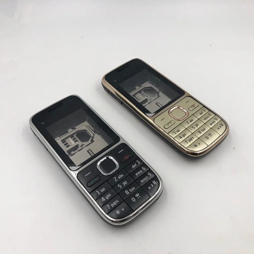 RTBESTOYZ полный корпус чехол для Nokia C2-01 крышка батареи Корпус чехол с английской клавиатурой+ логотип