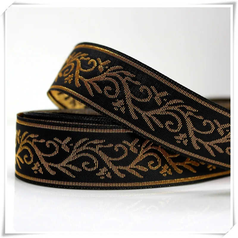 5 ярдов/партия лента золотистого/серебристого цвета 2 см 7 см|ribbon webbing|black webbingwebbing