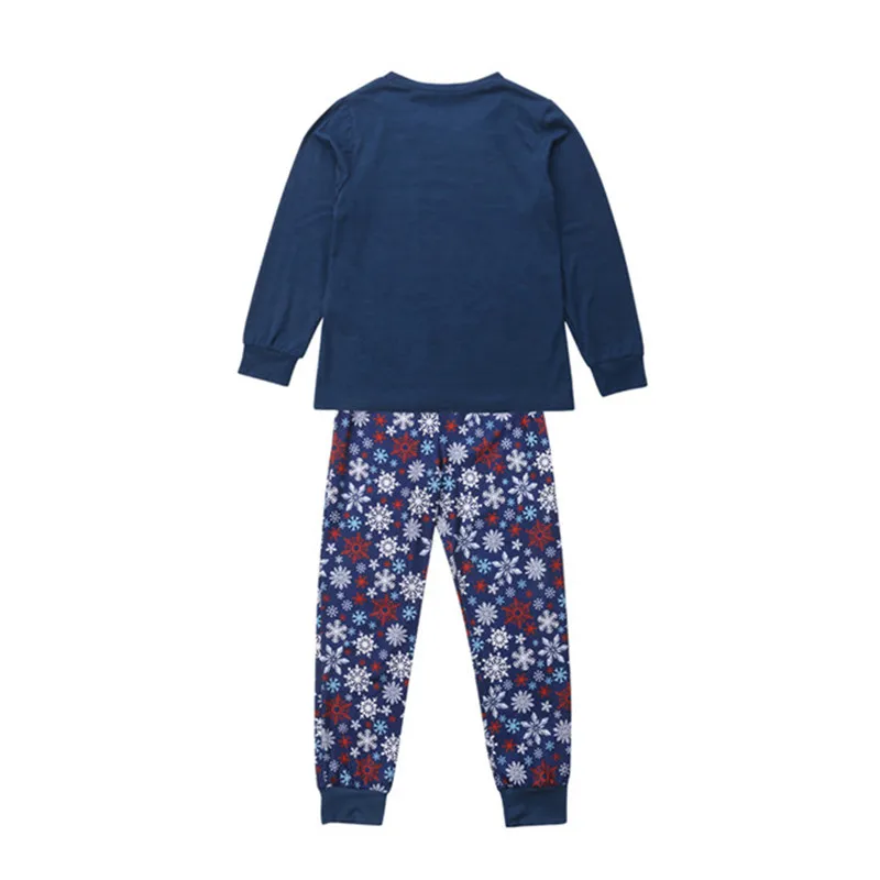 2018 семейный Рождественский пижамный комплект теплая одежда для сна взрослых