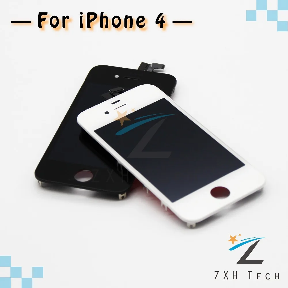 Сменный ЖК-дисплей 20 шт./лот для iPhone 4 дигитайзер с сенсорным экраном в сборе