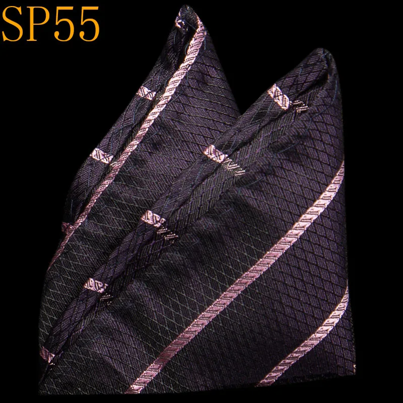 SP55 Скидка, новинка, мужские шелковые носовые платки, цветочный рисунок, Пейсли, карманные квадраты, для костюмов, курток, свадеб, вечеринок, бизнес, много узоров - Цвет: SP55