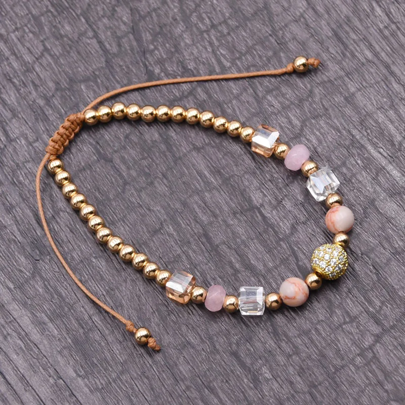 2019 new design Luxury Charm 8mm CZ ball Bracelets &amp crystal For Women Men Cubic Micro Pave Braiding Bracelet Bangle | Украшения и