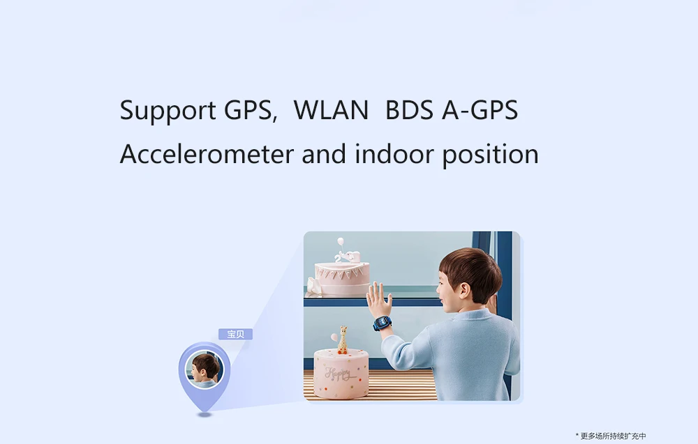 HuaWei Kids Smart band 3 с 2G сетевой WiFi Bluetooth gps 0,3 M камера 1," tft сенсорный экран SOS Вызов голосовой помощник