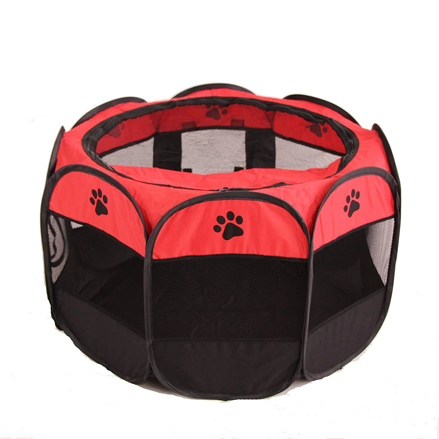 Portable Foldable Playpen Pet Dog Crate Room Puppy Exercise Kennel Cat Cage Water Resistant Outdoor Removable Mesh Shade Cover