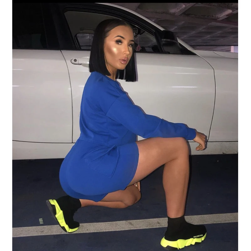 3 цвета весна лето Осень женская одежда короткий топ с длинными рукавами штаны