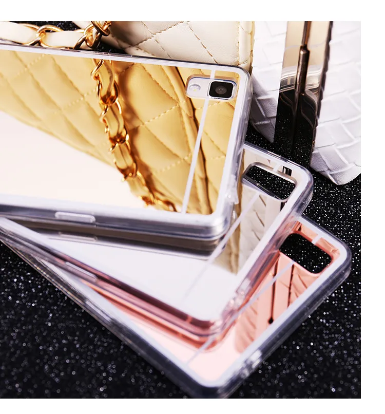 Мягкий чехол из ТПУ с зеркальным покрытием для телефона OPPO A73 F5 Youth R9 R9s R11 R11s Plus