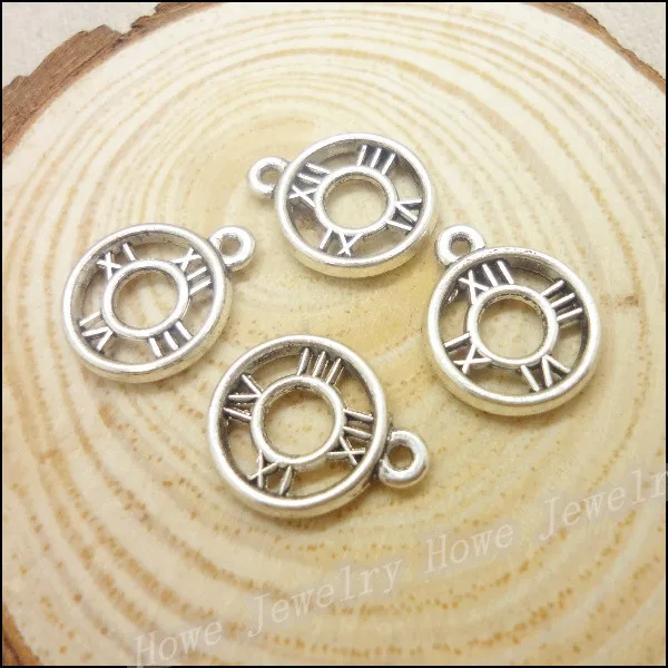 150 шт Подвески стимпанк часы кулон тибетский серебряный цинковый сплав подходит