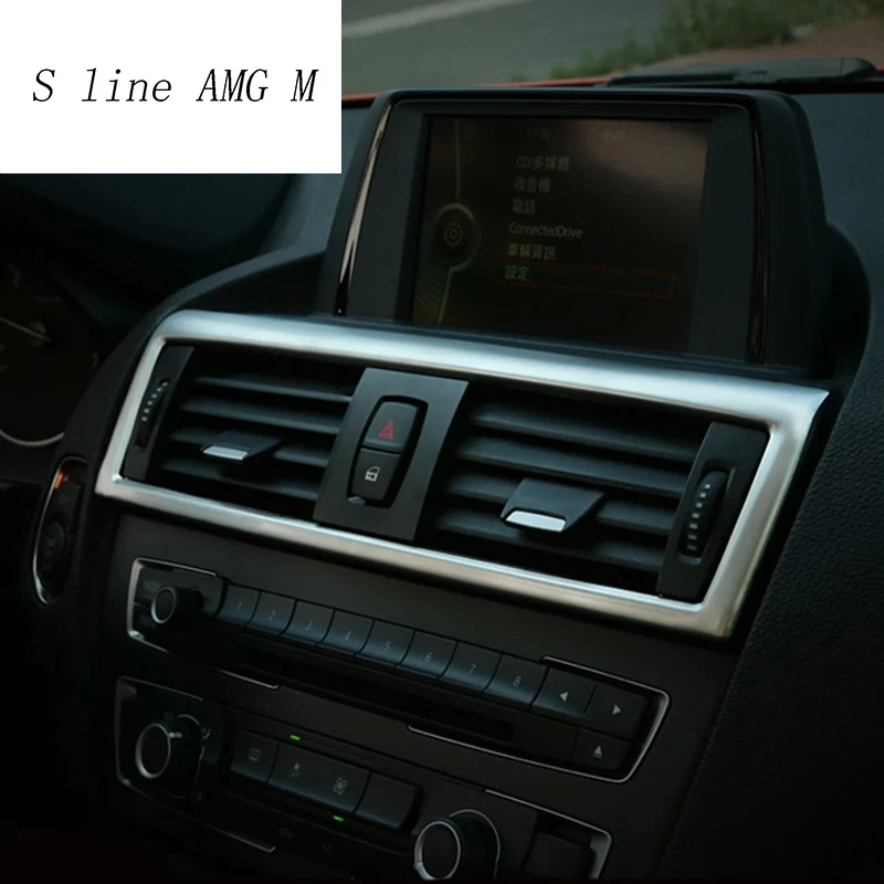 

Для bmw F20 F21 автомобильный Стайлинг внутренняя Передняя розетка кондиционера декоративная рамка, обшивка, накладка 1 серия 116i 118i автомобильн...