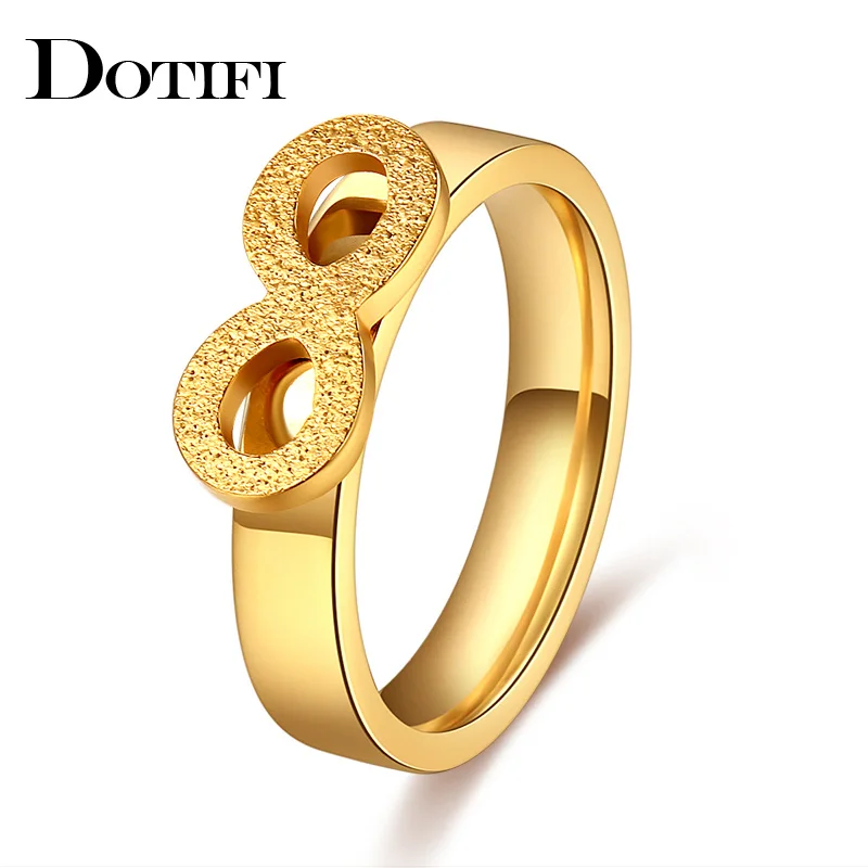 DOTIFI 316L кольца из нержавеющей стали для женщин бесконечность Бесконечность