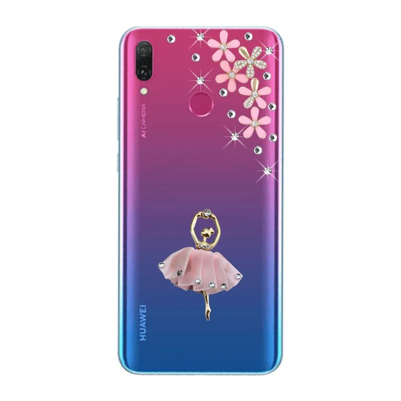 Для Huawei Y9 2019 Шикарный чехол для телефона Y5 Y6 Y7 prime 2018 pro со стразами Nova 5i honor 20 10 9X 8S 8A