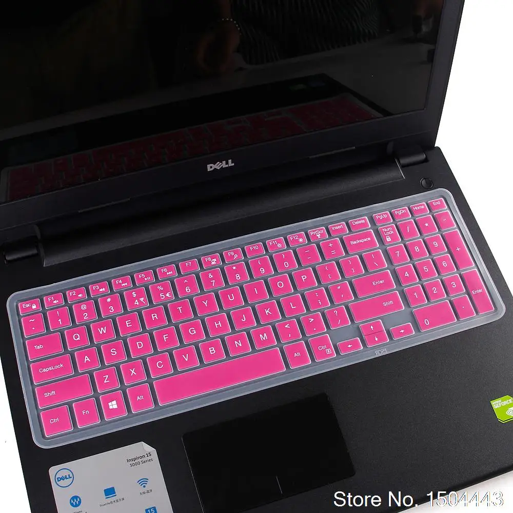 rose Силиконовая клавиатура для ноутбука Dell Inspiron Vostro 15 3000 series 15,6 5000 series 15 7000 series - Цвет: rose