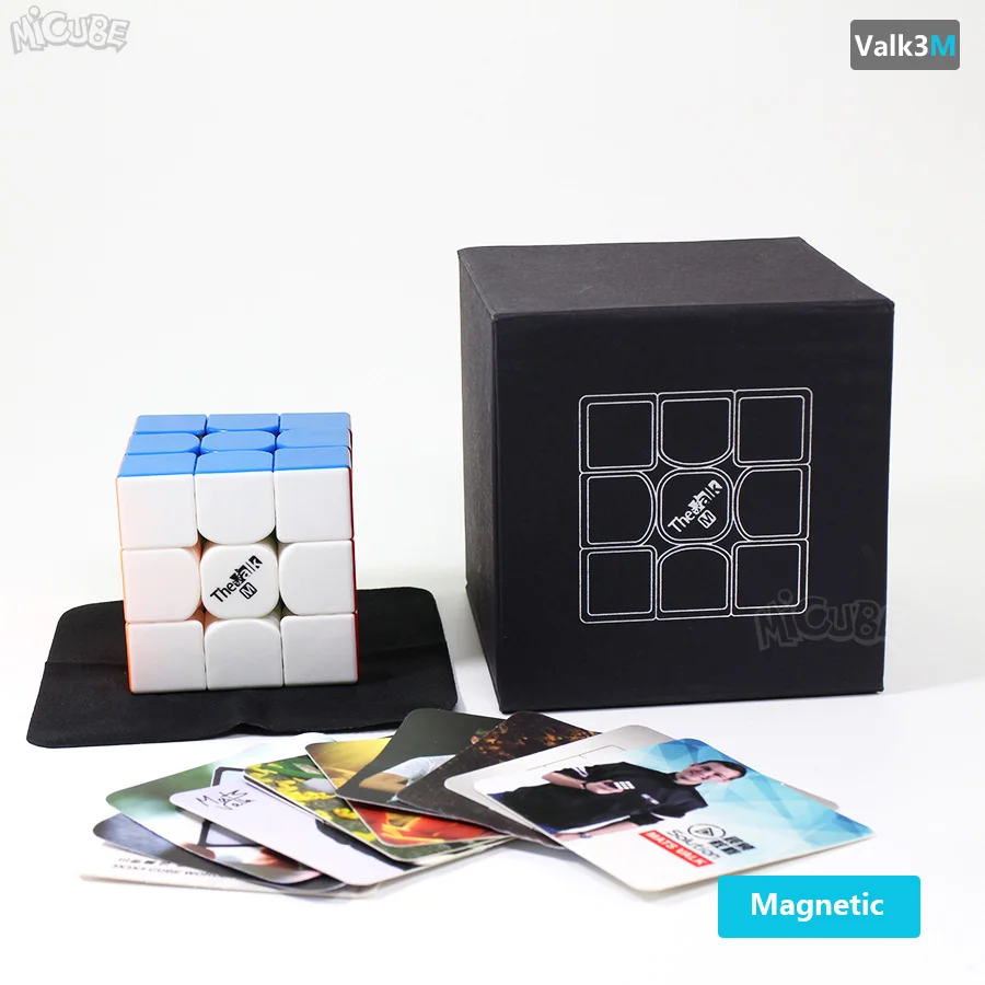 Valk3 M-Stickerless Mofangge Valk3 Valk3M волшебный 3x3 куб скорость Магнитный Cube3x3x3 Valk 3 головоломка волшебный куб игрушки для детей магнит и без мангнтик - Цвет: Valk3 M-Stickerless
