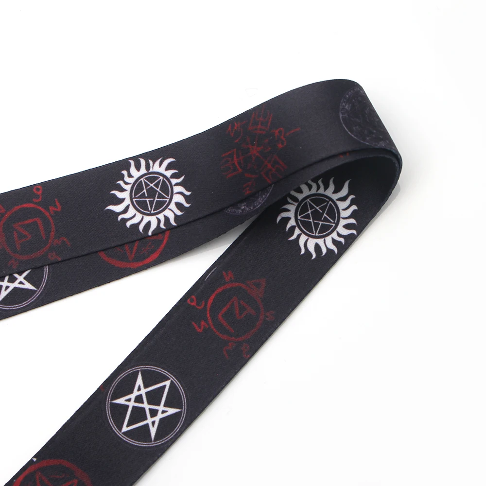 

V190 TV Show Supernatural Keychain Lanyards Id Badge Holder ID Card Pass Mobile Phone USB Badge Holder Key Strap 1PCS