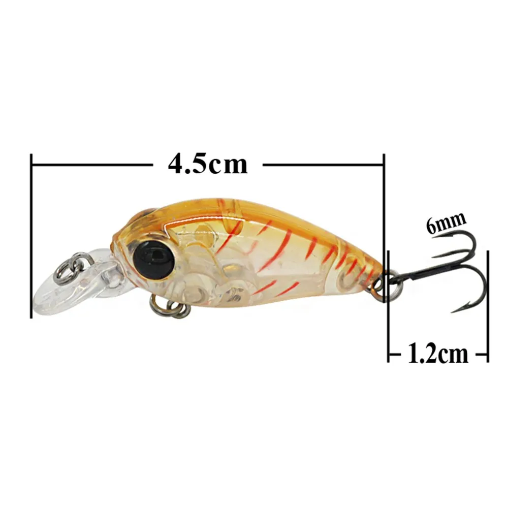 TAF Розничная Crankbait 3 5 см г плавающий 1 0 м рыболовные приманки VMC крючок Ассорти