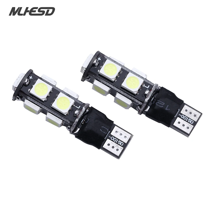 50 шт./лот 194 168 w5w вспышка T10 5050 9 SMD Led ampoule 12 V Авто Indicateur Lumieres Erreur Бесплатная