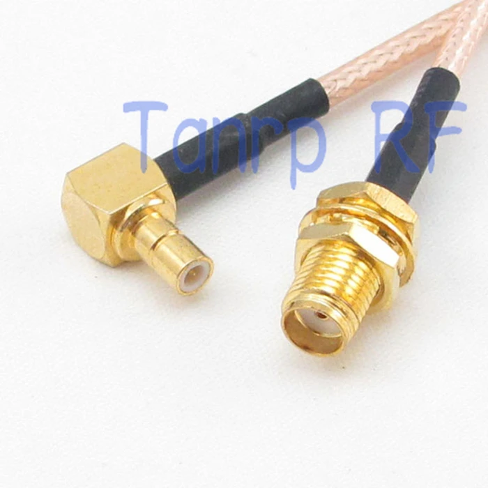 Переходник с гнезда SMA на гнездо SMB переходник прямым углом 90 RF отрезок