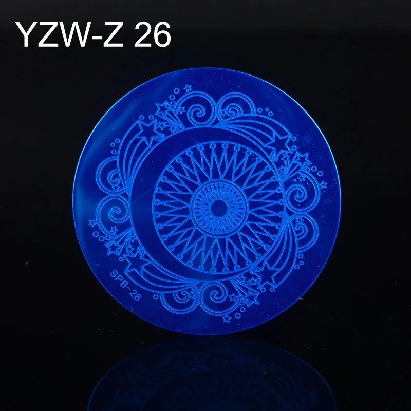 1 шт. Круглые стальные шаблоны и пластины для стемпинга рисунки: кружева линии