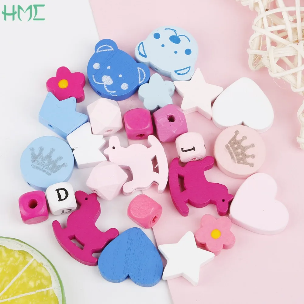 Бусины-разделители из натурального дерева разные цвета | Украшения и аксессуары