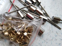 50 pcs violin bow screws 44 silver color violin bow parts