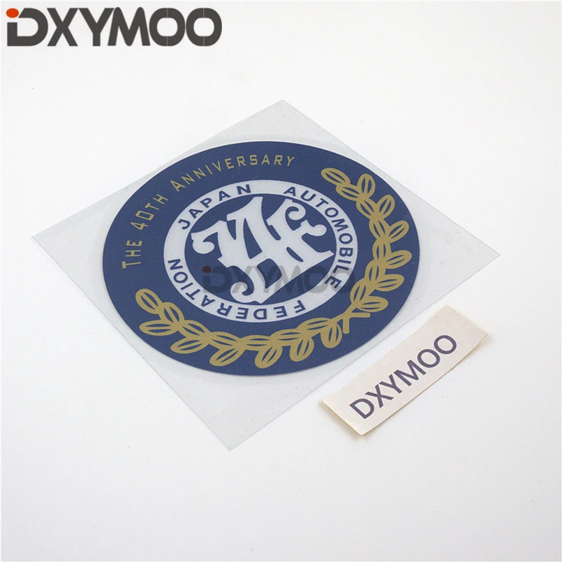 

Creative Fashion Auto Body Tank Window Stickers for HF 40TH Anniversary Japan Automobile Federation Hellaflush 10cm