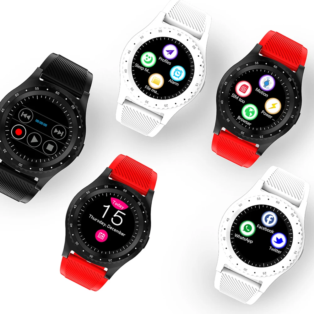 L9 Смарт часы Круглый Smartwatch Поддержка Android IOS с TF sim карты вызова шагомер Камера Sleep