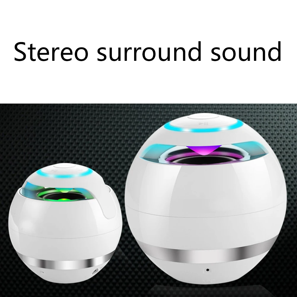 Портативная мини Колонка со светодиодной подсветкой Беспроводная Bluetooth колонка