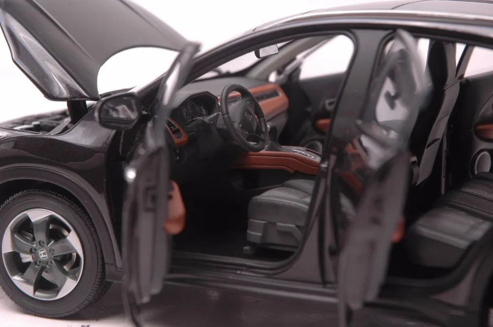 1:18 литая под давлением модель для Honda Vezel HR-V черный Внедорожник игрушечный автомобиль миниатюрная коллекция подарки HRV HR V